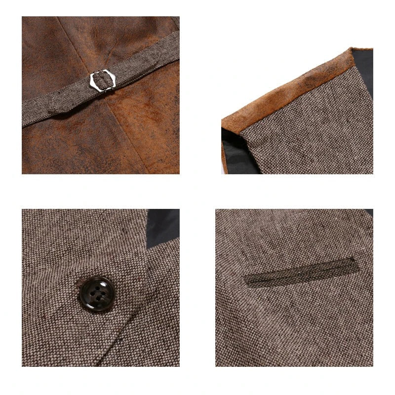 Gilet traditionnel pour homme | Gilet classique d'inspiration vintage