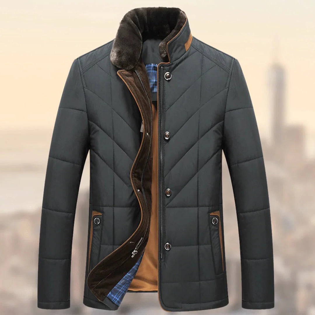 Men's Insulated Winter Coat | Windproof Quilted Jacket
