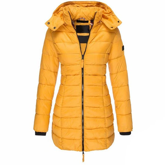 Veste bouffante à capuche pour femme | Manteau d’hiver matelassé