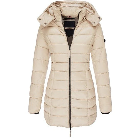 Veste bouffante à capuche pour femme | Manteau d’hiver matelassé