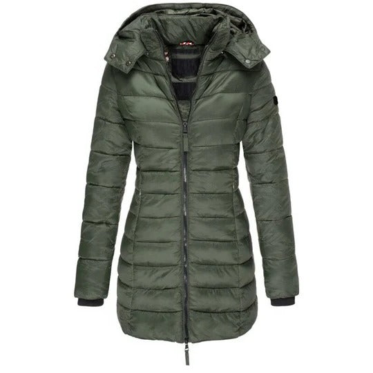 Veste bouffante à capuche pour femme | Manteau d’hiver matelassé