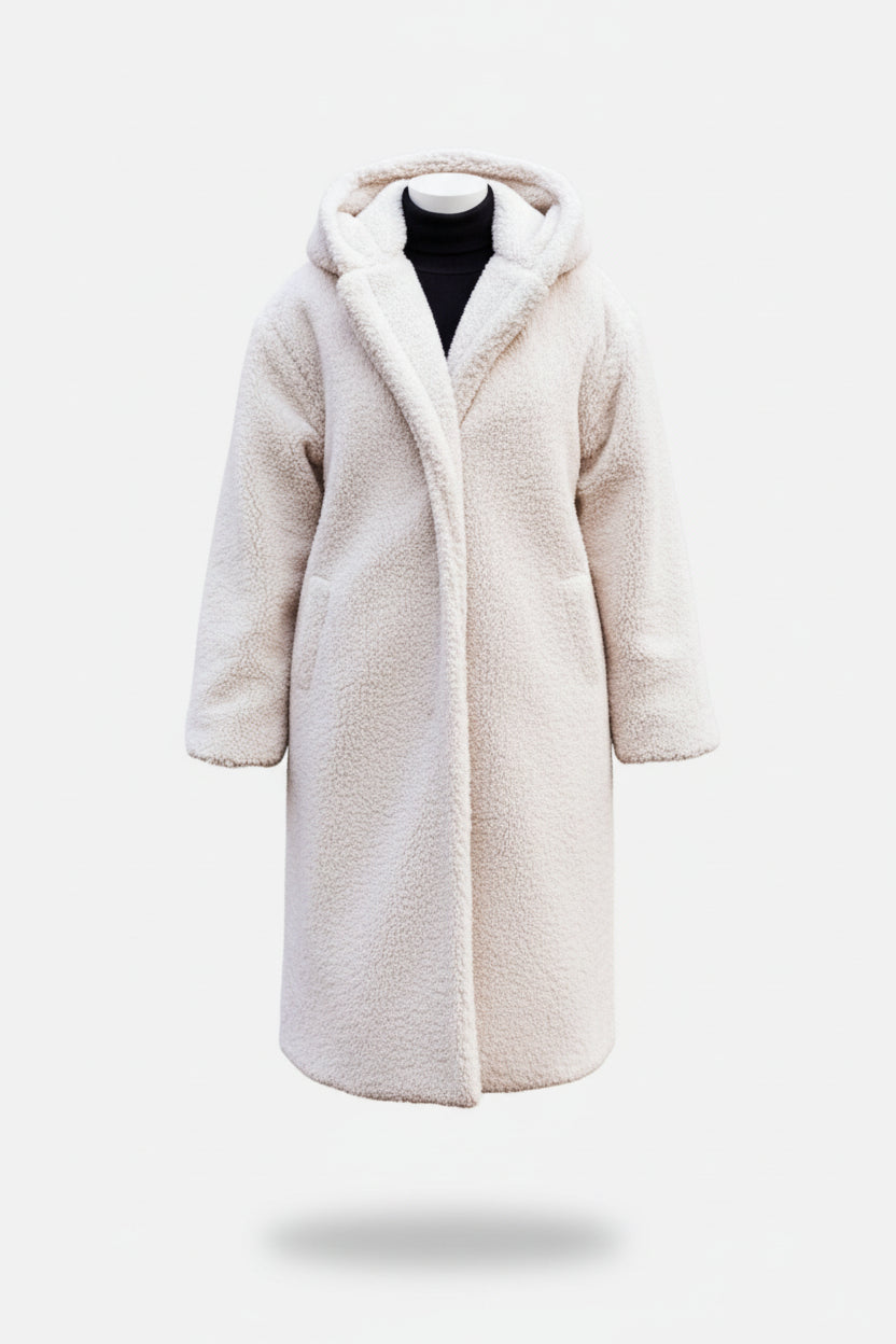 Women's Long Teddy Fleece Coat
