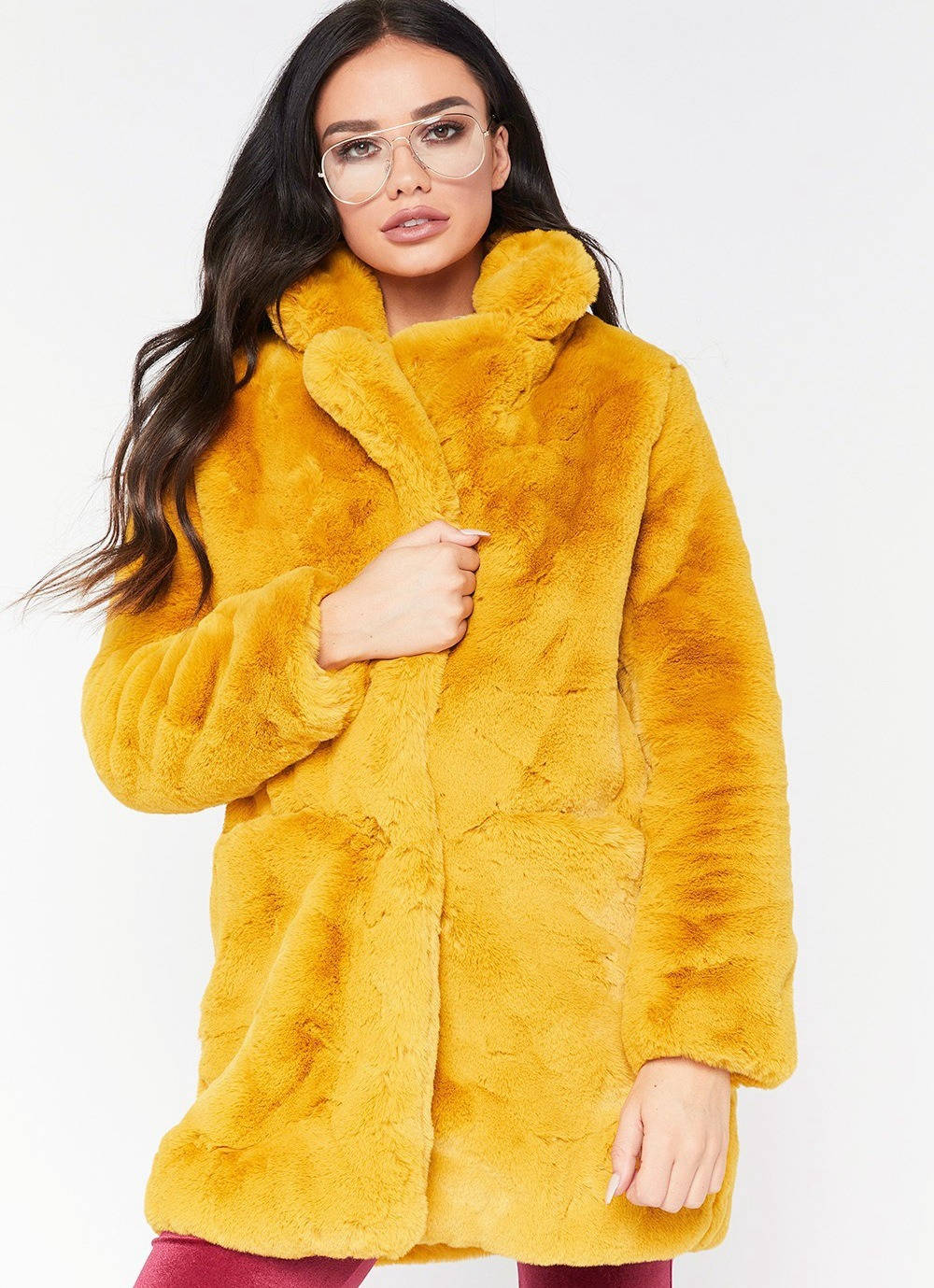 Women's Faux Fur Coat | Oversized Winter Lapel Jacket