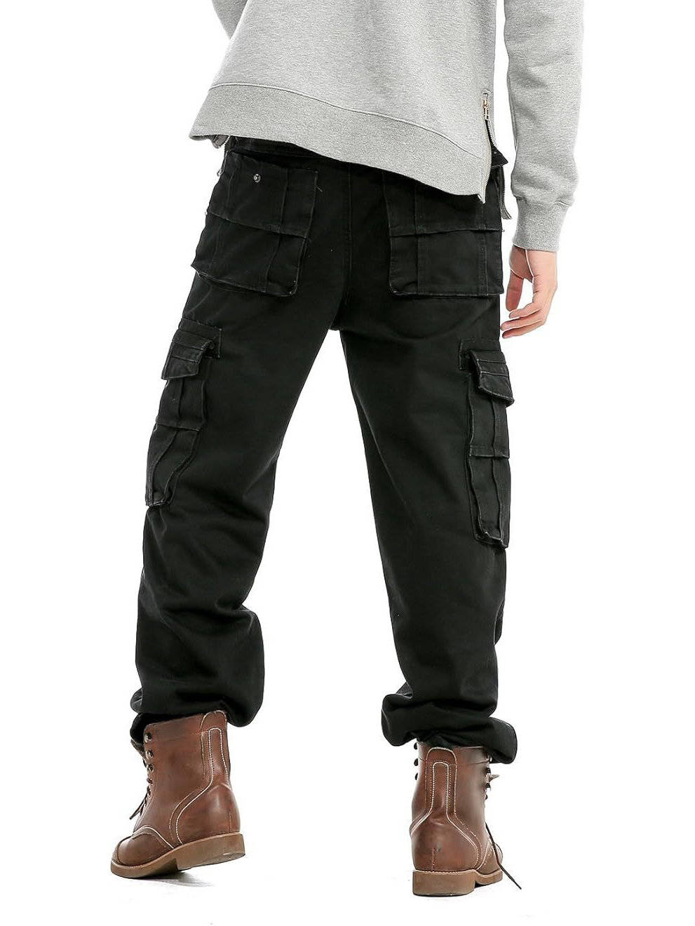 Jean cargo à jambes larges pour homme | Pantalon en denim à coupe ample