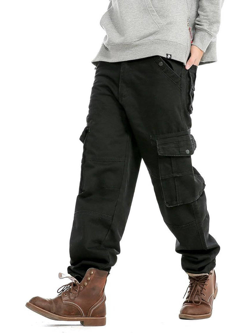 Jean cargo à jambes larges pour homme | Pantalon en denim à coupe ample
