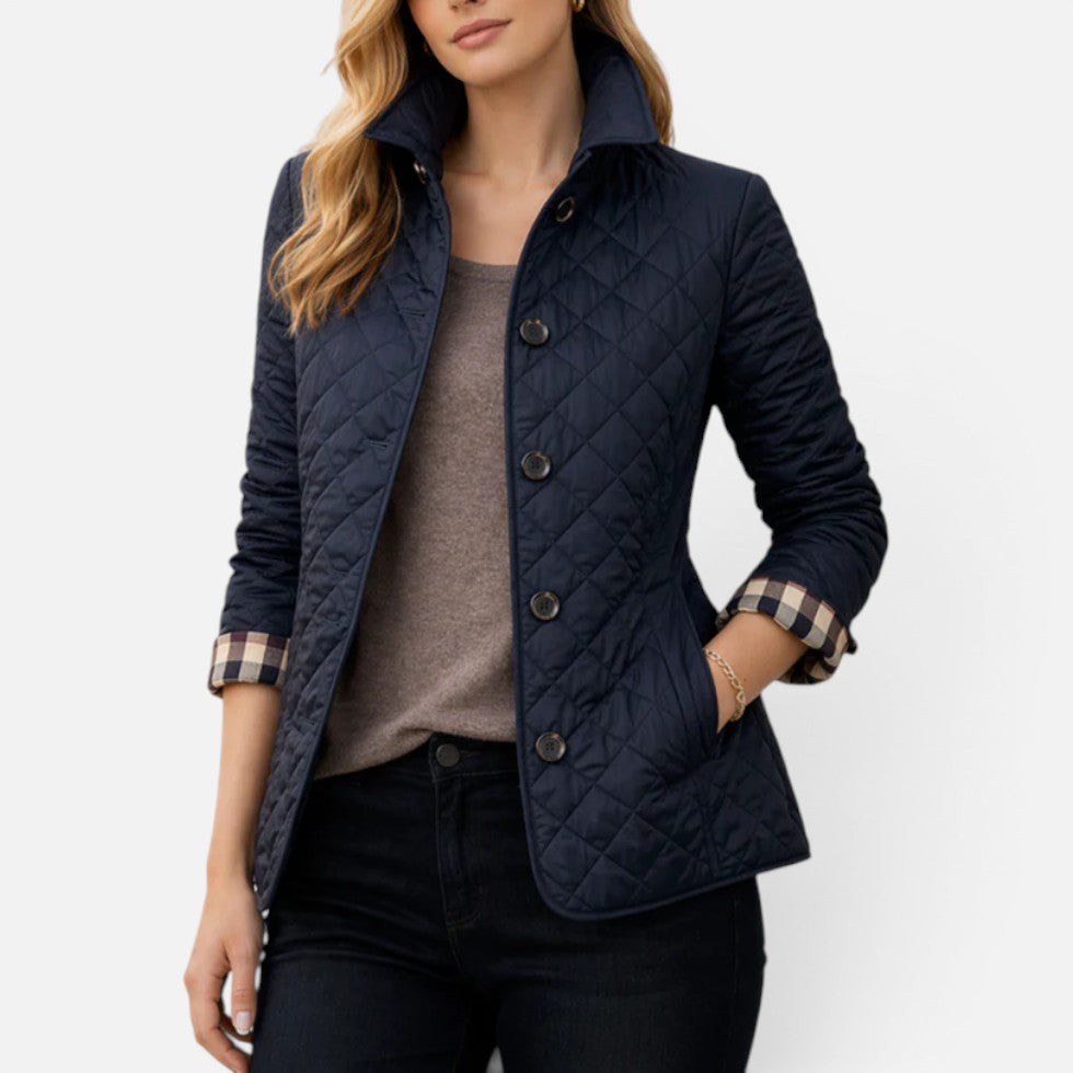 Veste femme matelassée à motif losanges