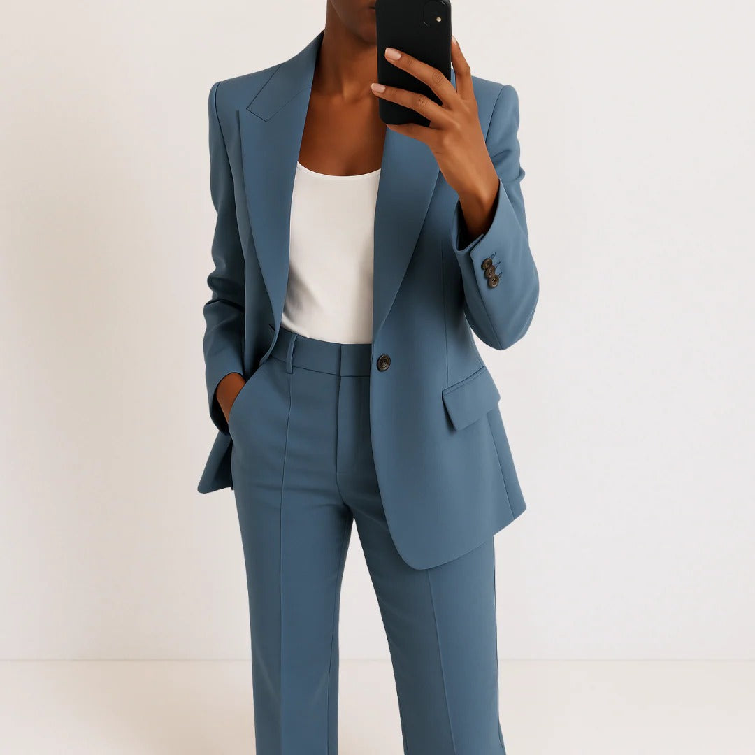 Women's Tailored Blazer and Trousers Co-ord Set