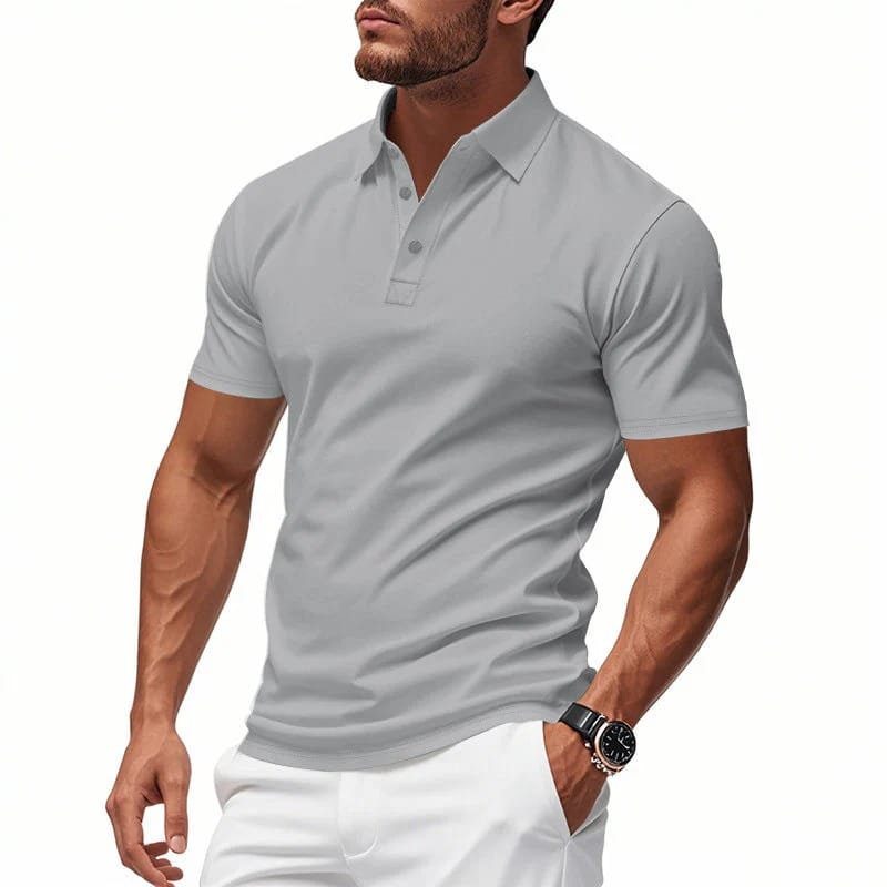 Men's Fitted Stretch Polo Shirt