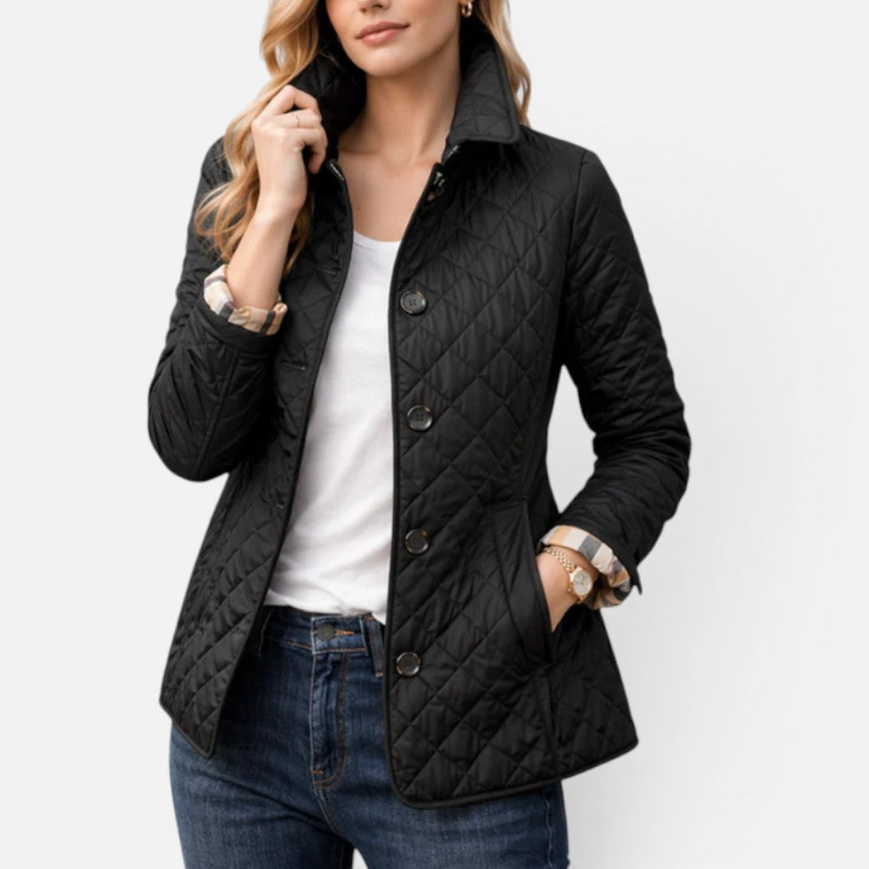 Veste femme matelassée à motif losanges