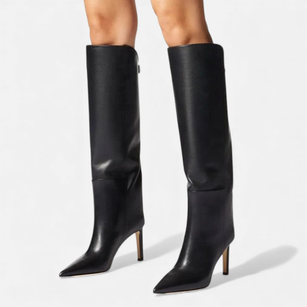 Women's Knee-High Pointed Toe Stiletto Boots