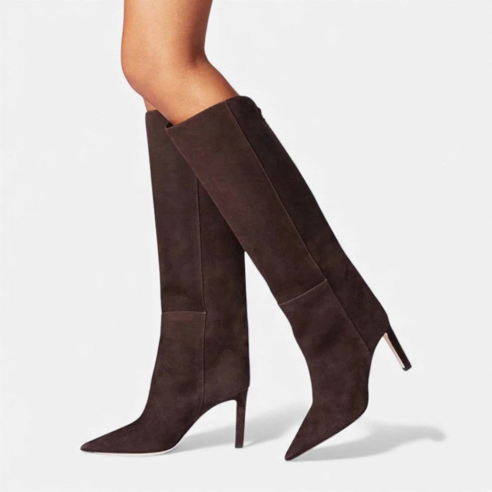Women's Knee-High Pointed Toe Stiletto Boots