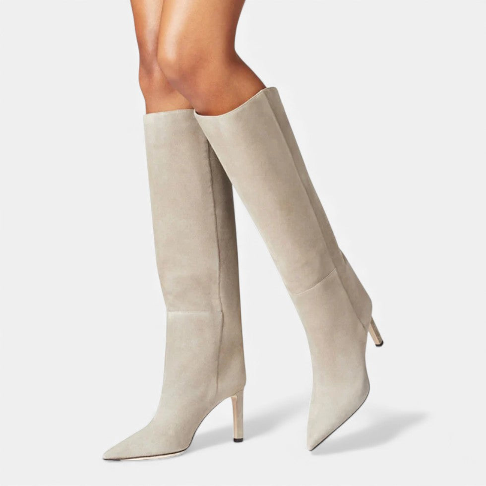 Women's Knee-High Pointed Toe Stiletto Boots