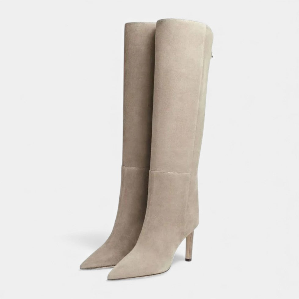 Women's Knee-High Pointed Toe Stiletto Boots