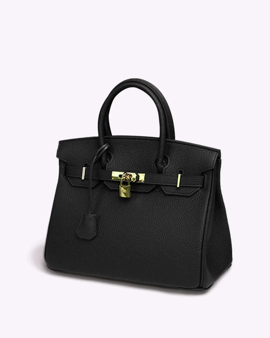Top-Handle Tote Bag with Padlock Detail