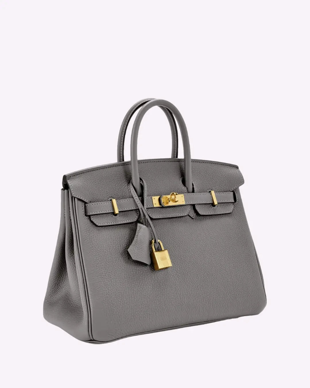 Top-Handle Tote Bag with Padlock Detail