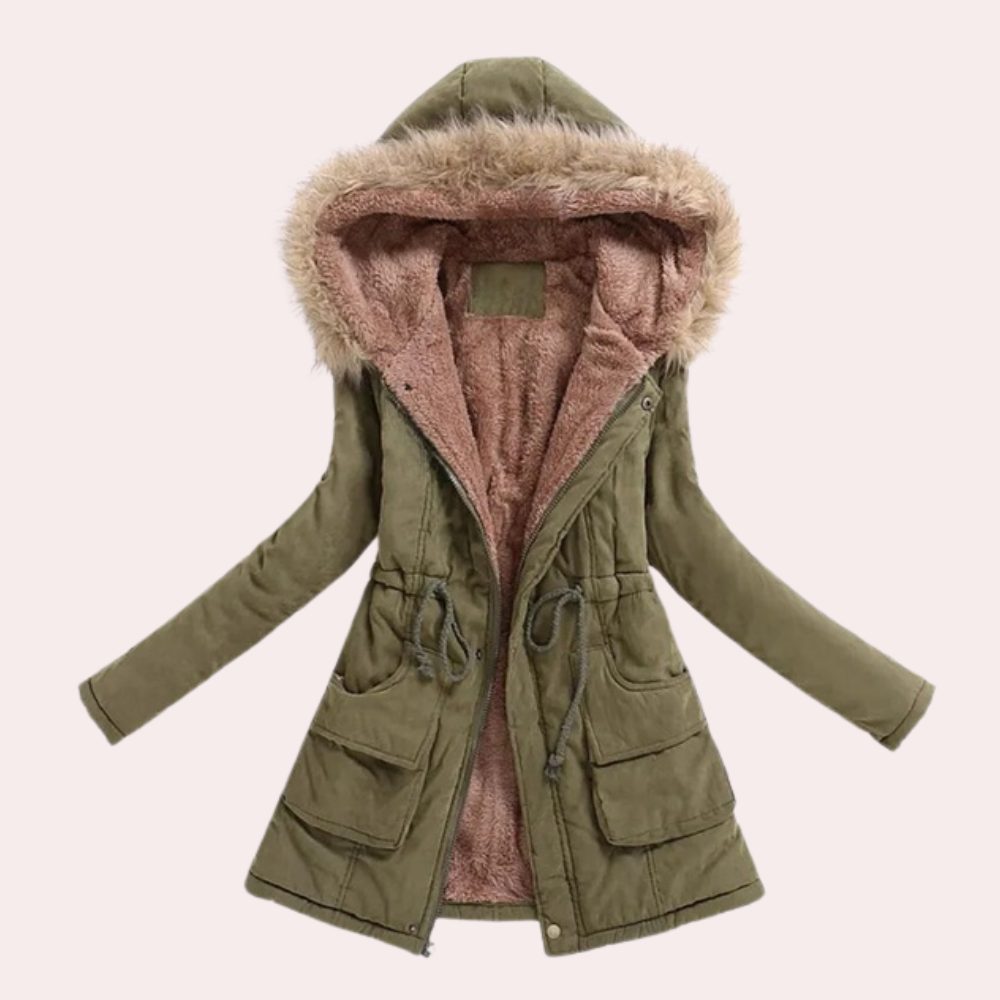 Women's Longline Hooded Puffer Coat | Oversized Winter Parka