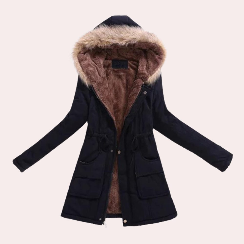 Women's Longline Hooded Puffer Coat | Oversized Winter Parka