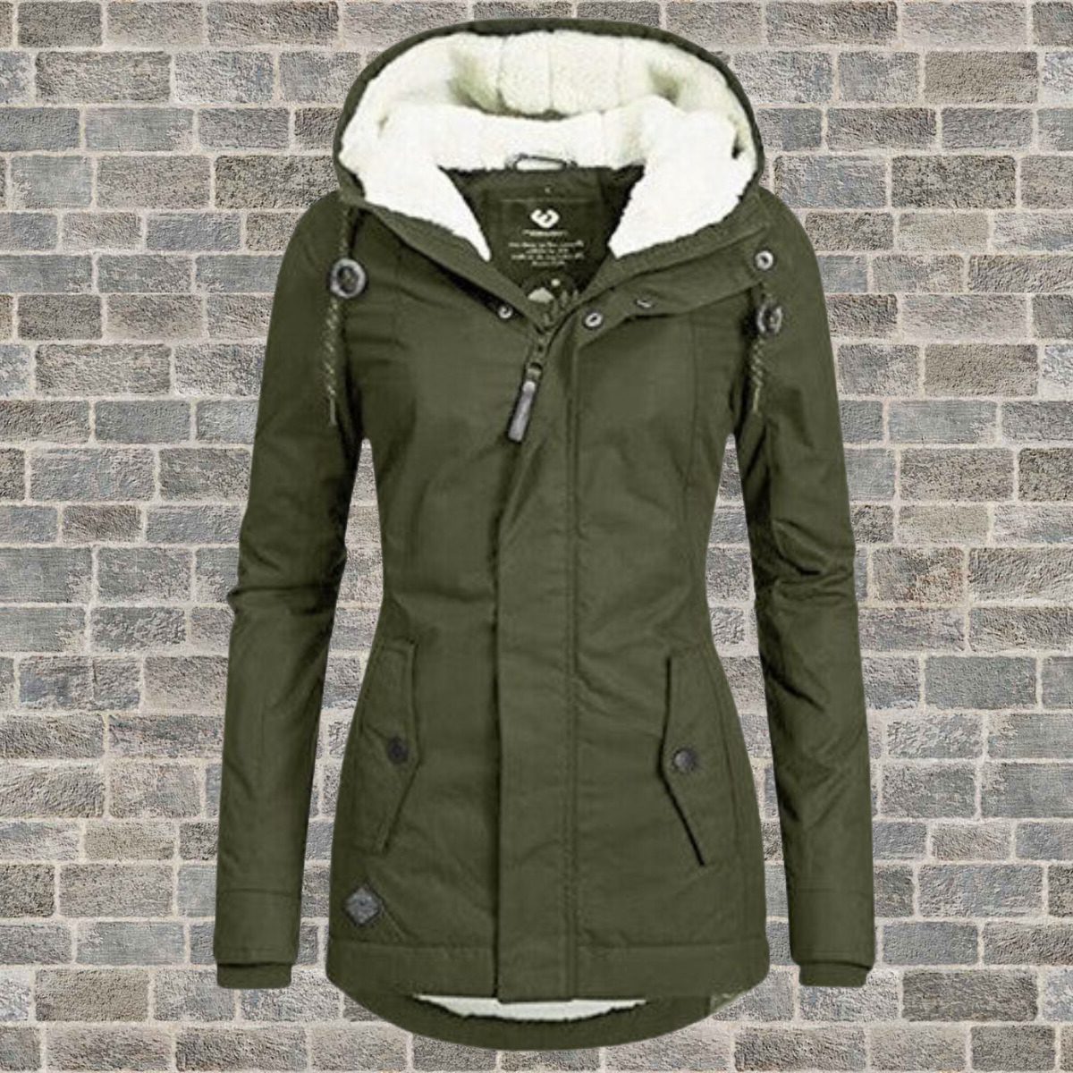 Women's Hooded Parka Coat | Sherpa-Lined Waterproof Raincoat
