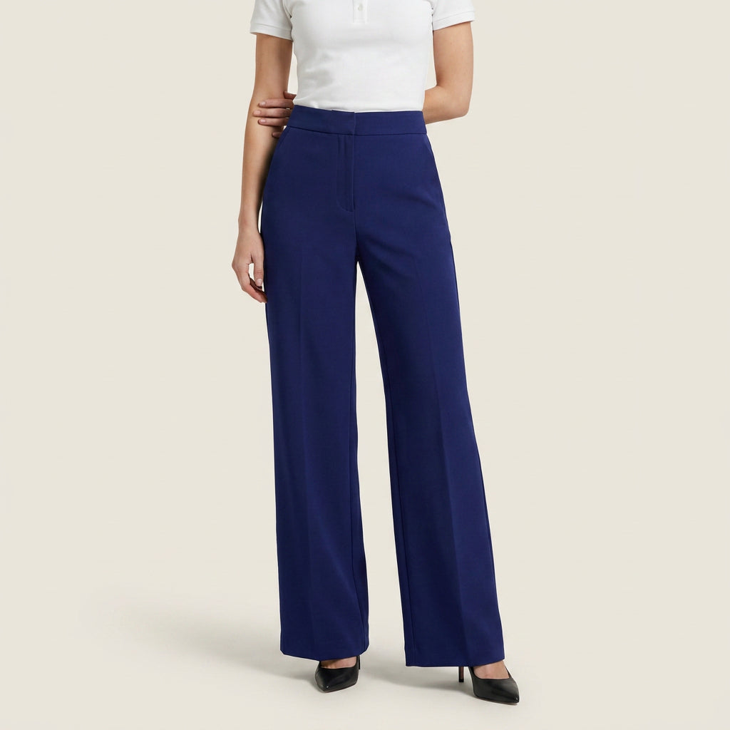 Women’s High-Waisted Straight-Leg Tailored Trousers