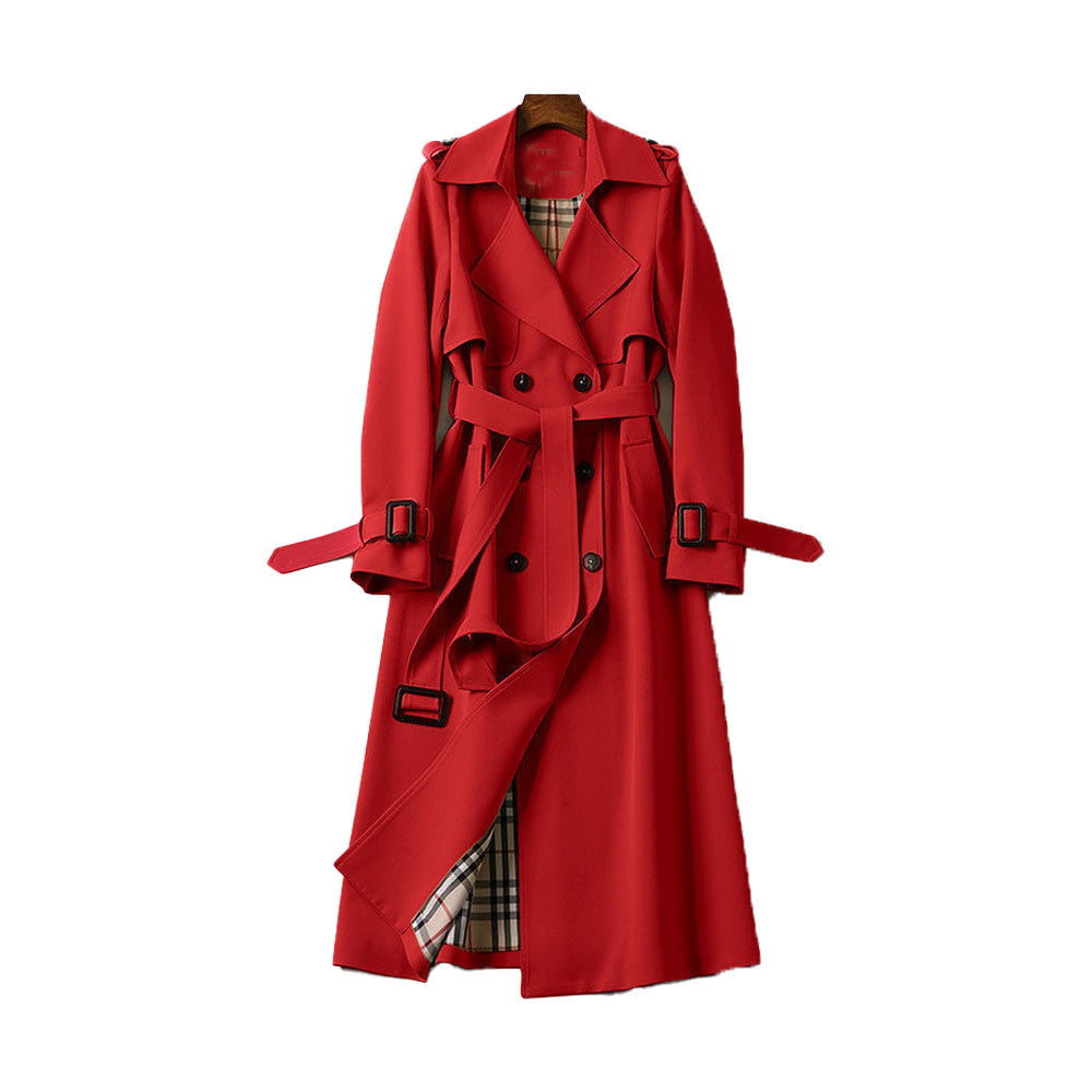 Women's Belted Trench Coat | Long Waterproof Rain Jacket