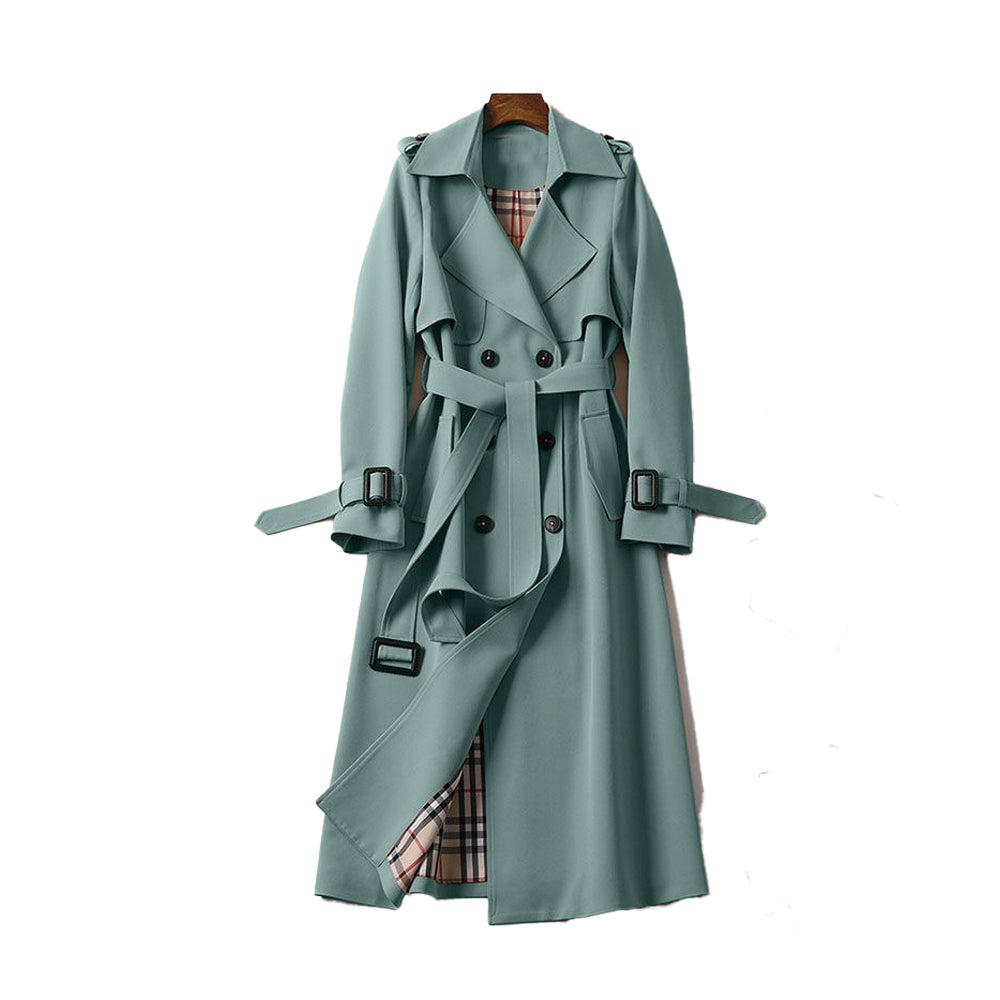 Women's Belted Trench Coat | Long Waterproof Rain Jacket