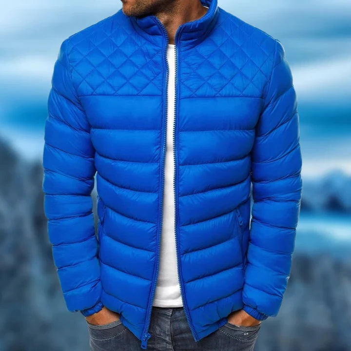 Doudoune matelassée pour homme | Manteau d'hiver isolant léger