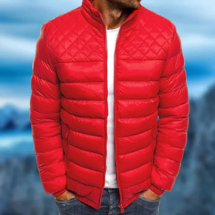 Doudoune matelassée pour homme | Manteau d'hiver isolant léger