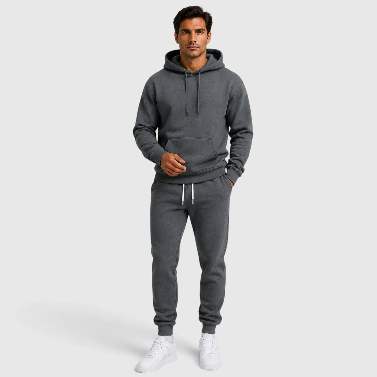Ensemble assorti sweat à capuche et pantalon jogging pour homme | Tenue d'intérieur décontractée coordonnée