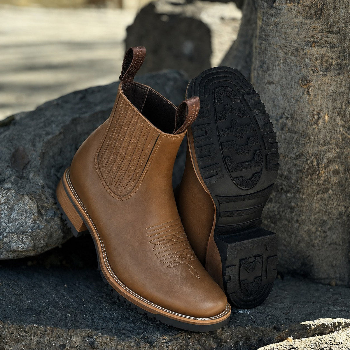 Men's Chelsea Ankle Boots | Pull Tab Design