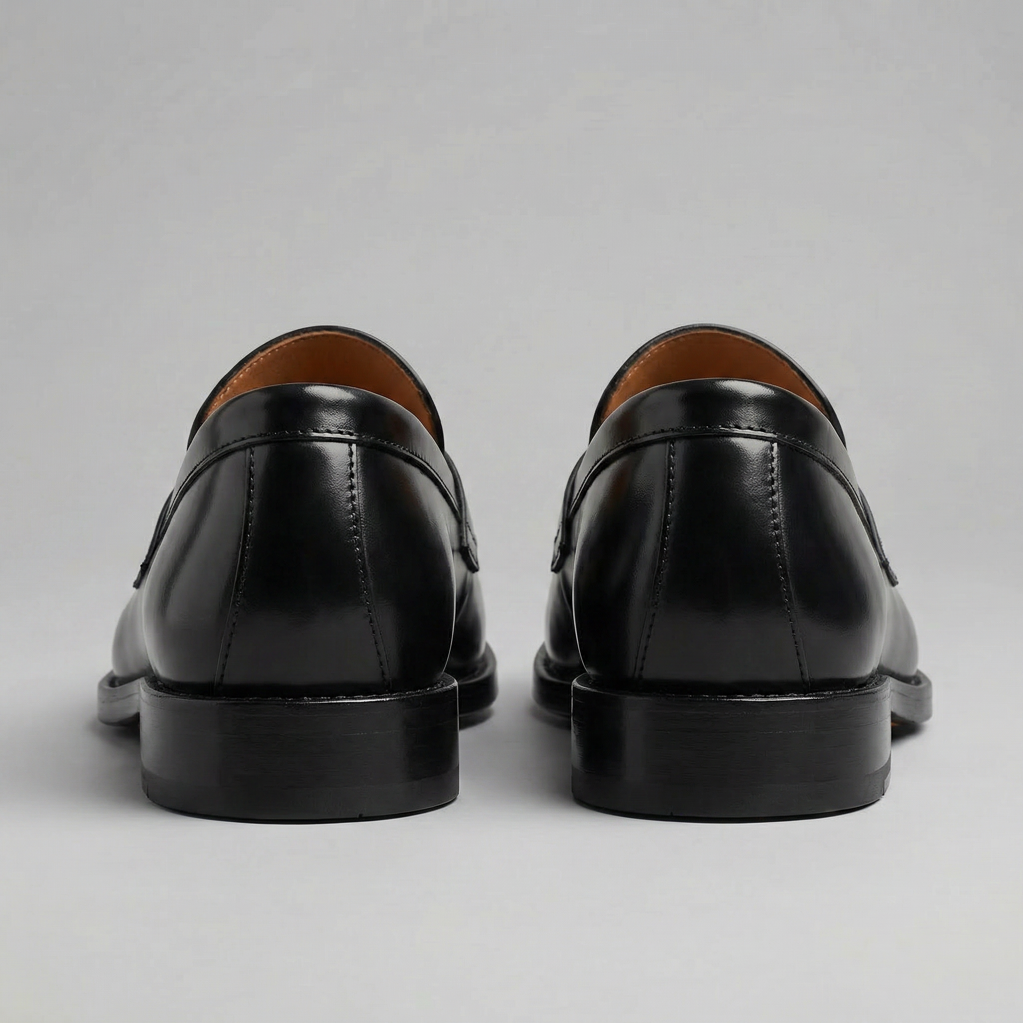 Men's Classic Penny Loafers with Polished Finish