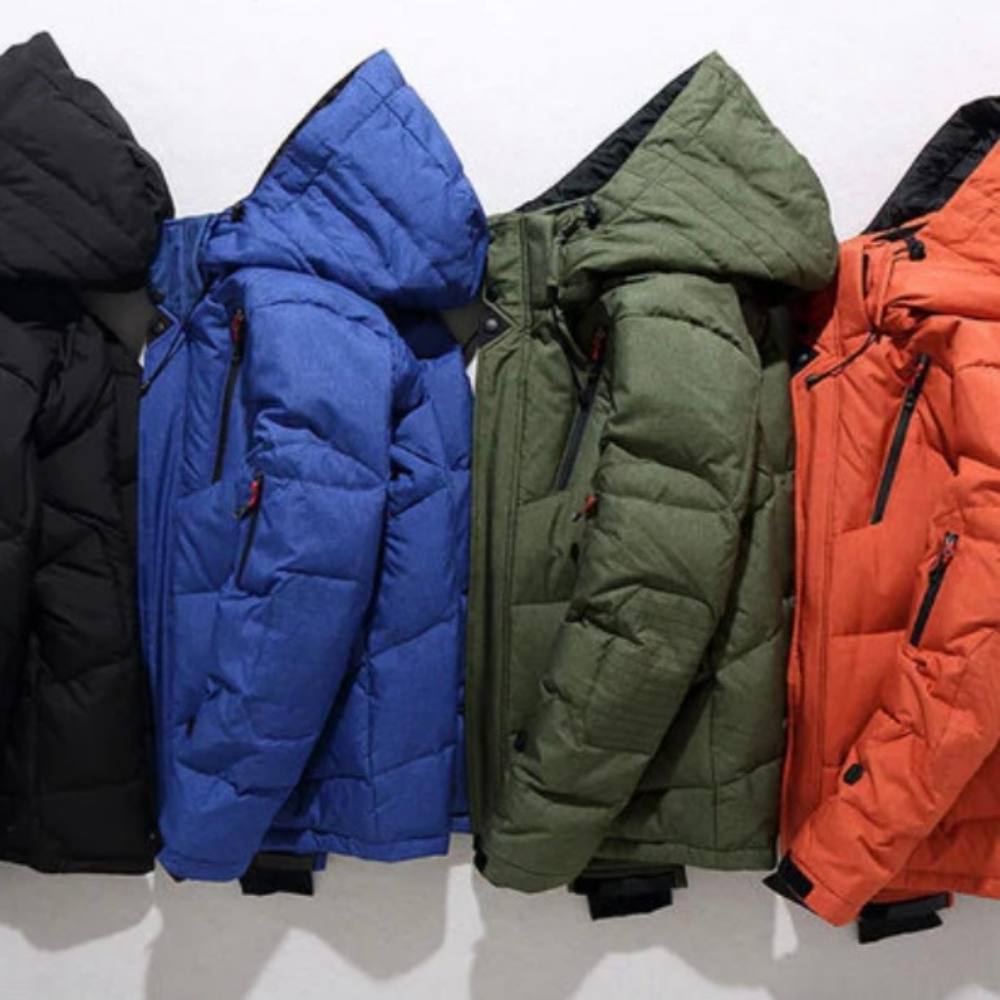 Men's Duck Down Jacket | Thermal Hooded Winter Coat