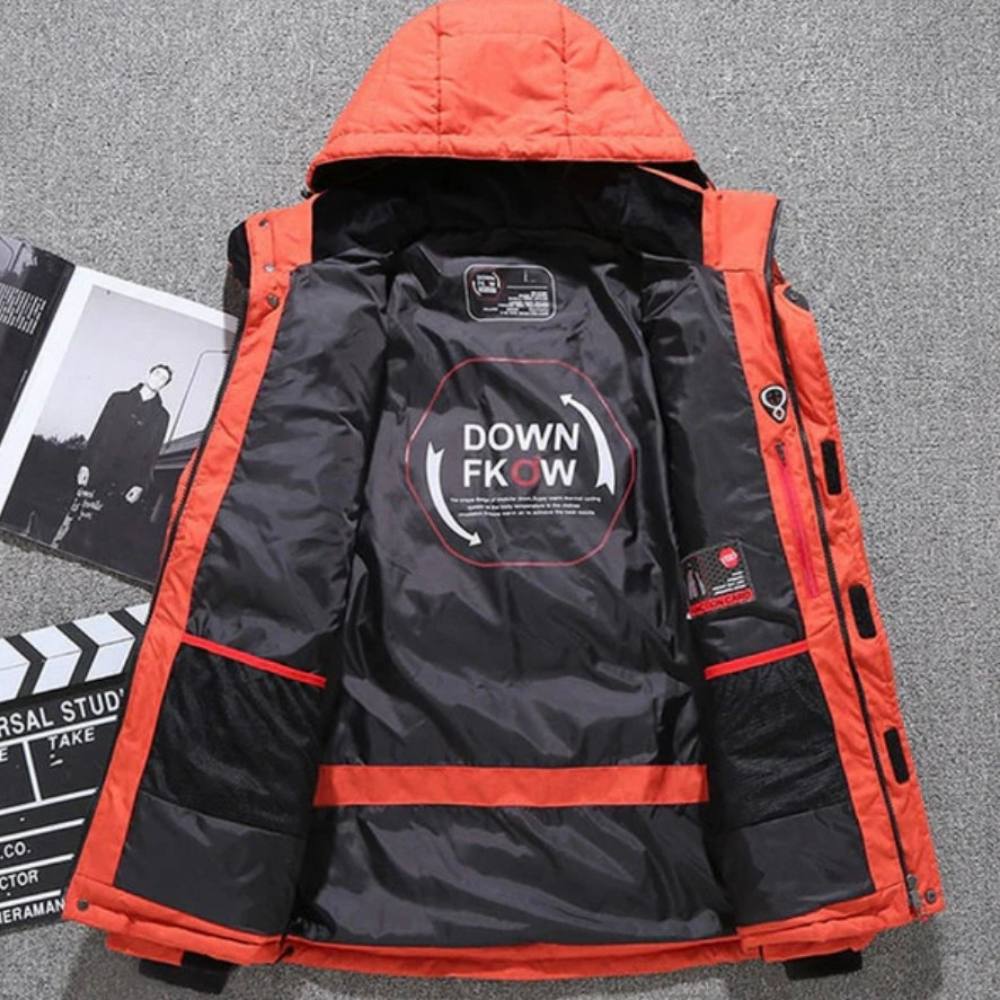 Men's Duck Down Jacket | Thermal Hooded Winter Coat