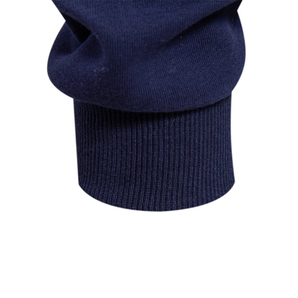Polo homme à manches longues et col contrastant