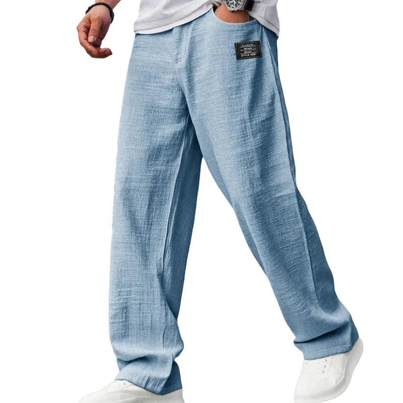 Pantalon léger coupe décontractée pour homme