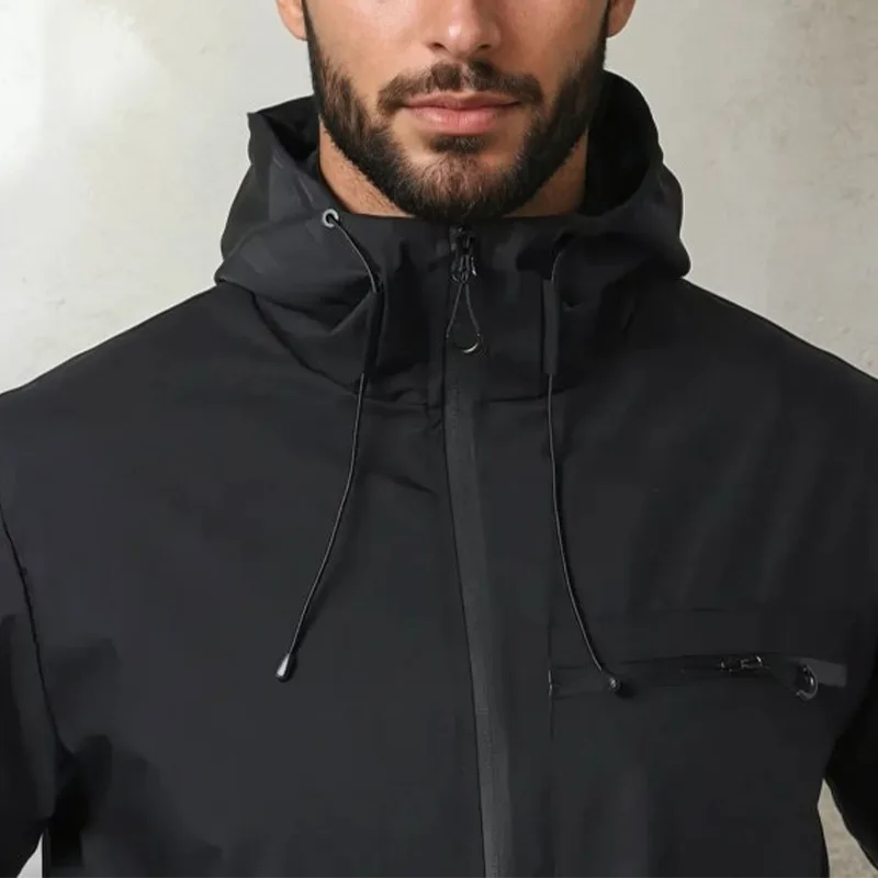 Men's Waterproof Hooded Rain Jacket