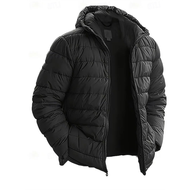 Veste matelassée bouffante pour femme | Manteau d’hiver à capuche