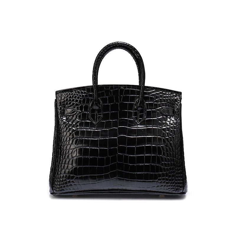 Top-Handle Tote Bag with Padlock Detail