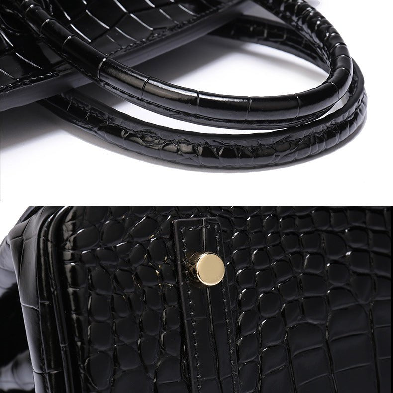 Top-Handle Tote Bag with Padlock Detail