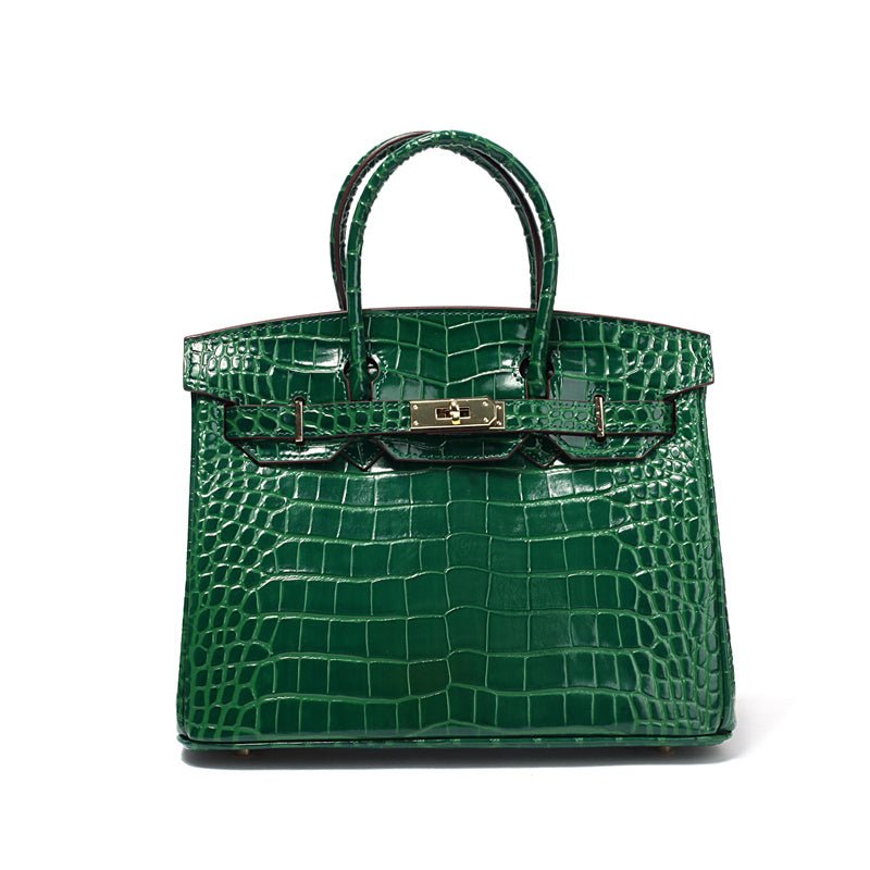 Top-Handle Tote Bag with Padlock Detail