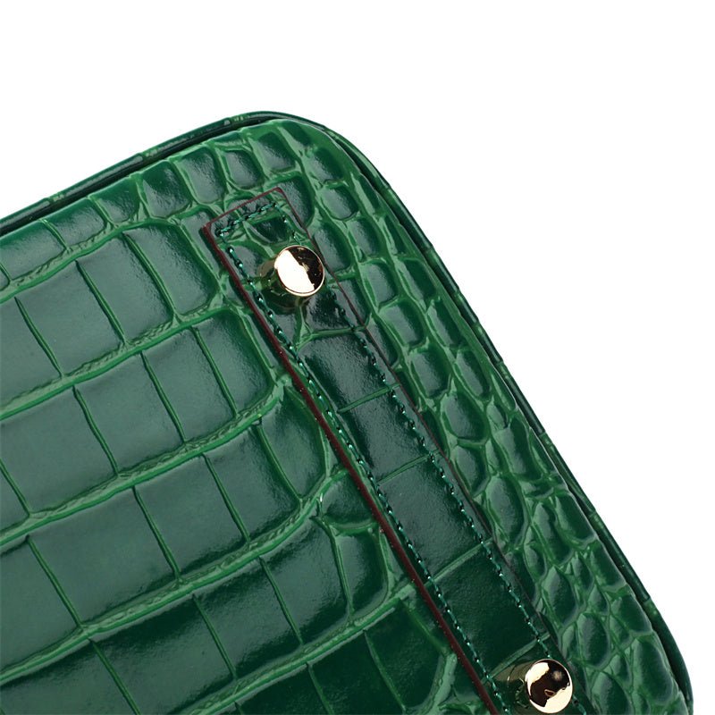 Top-Handle Tote Bag with Padlock Detail