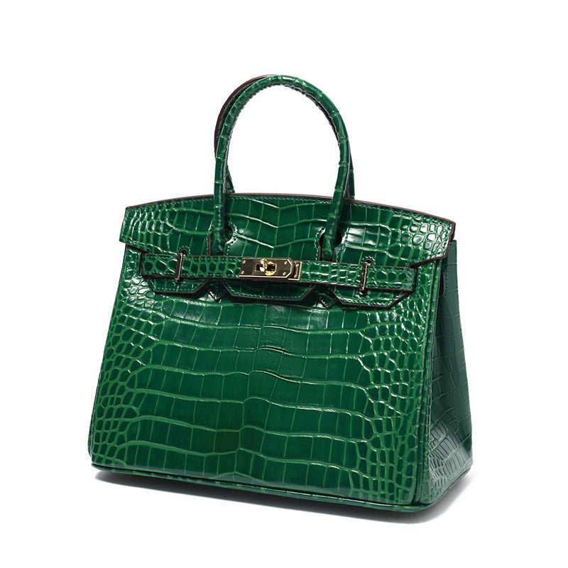 Top-Handle Tote Bag with Padlock Detail