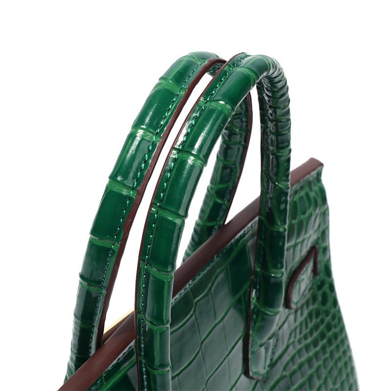 Top-Handle Tote Bag with Padlock Detail