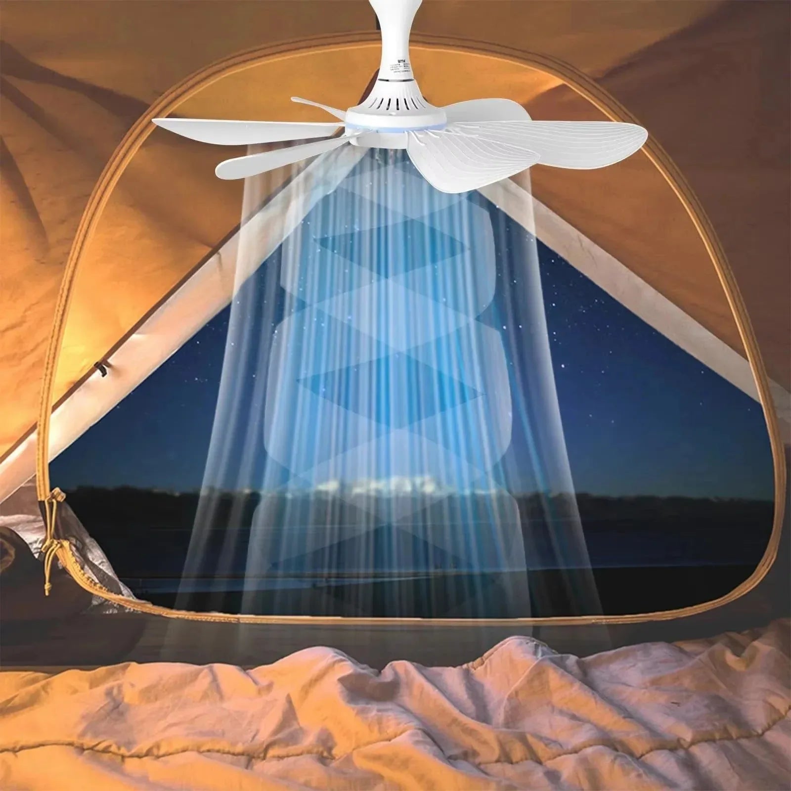 USB Hanging Fan with Six Blades