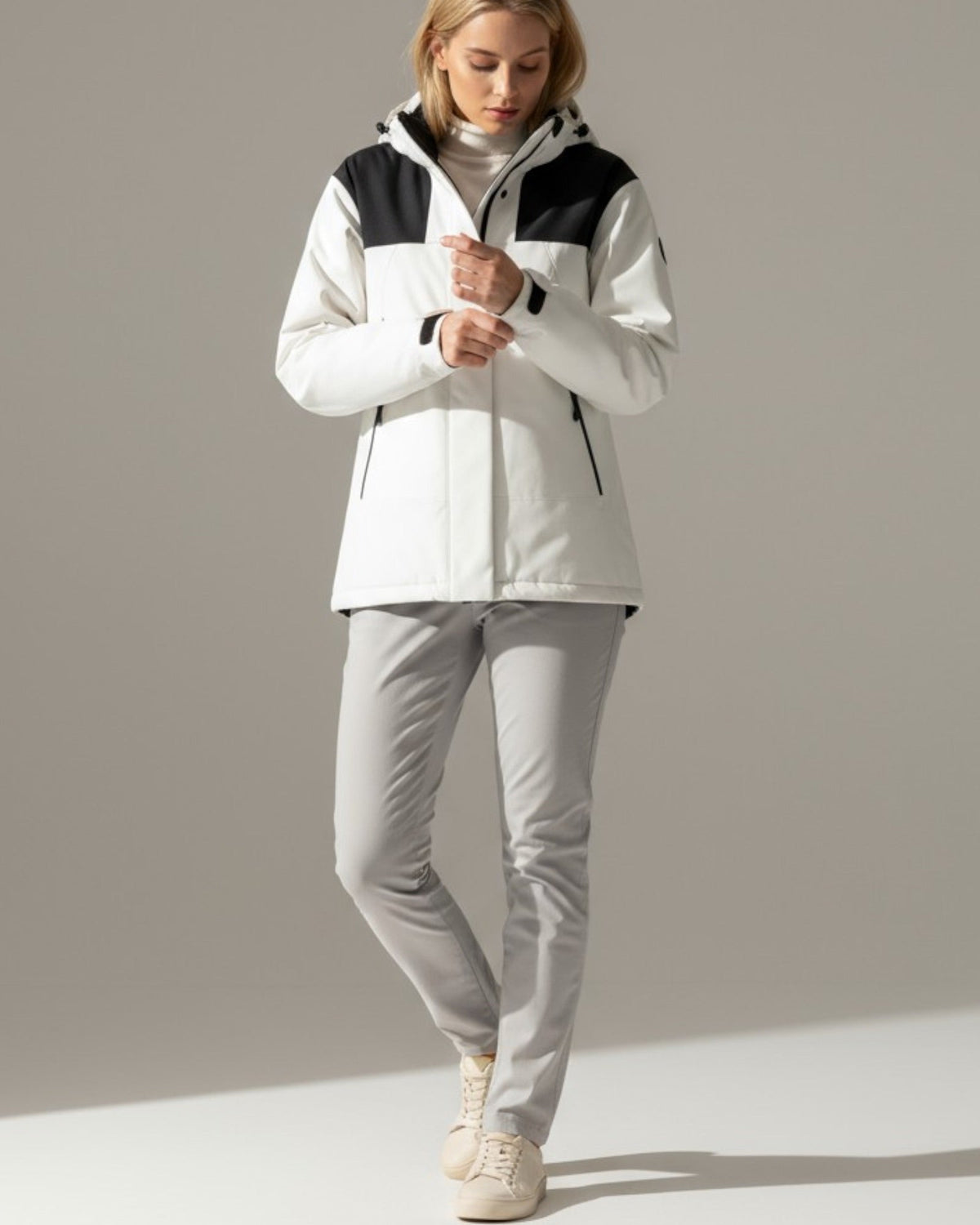 Veste imperméable 3-en-1 pour femme | Manteau de pluie doublé en polaire