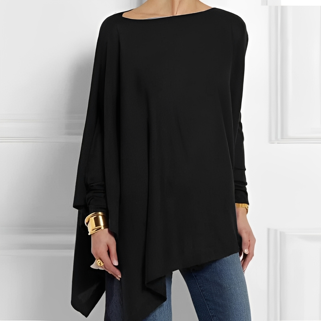 Poncho ample asymétrique pour femme