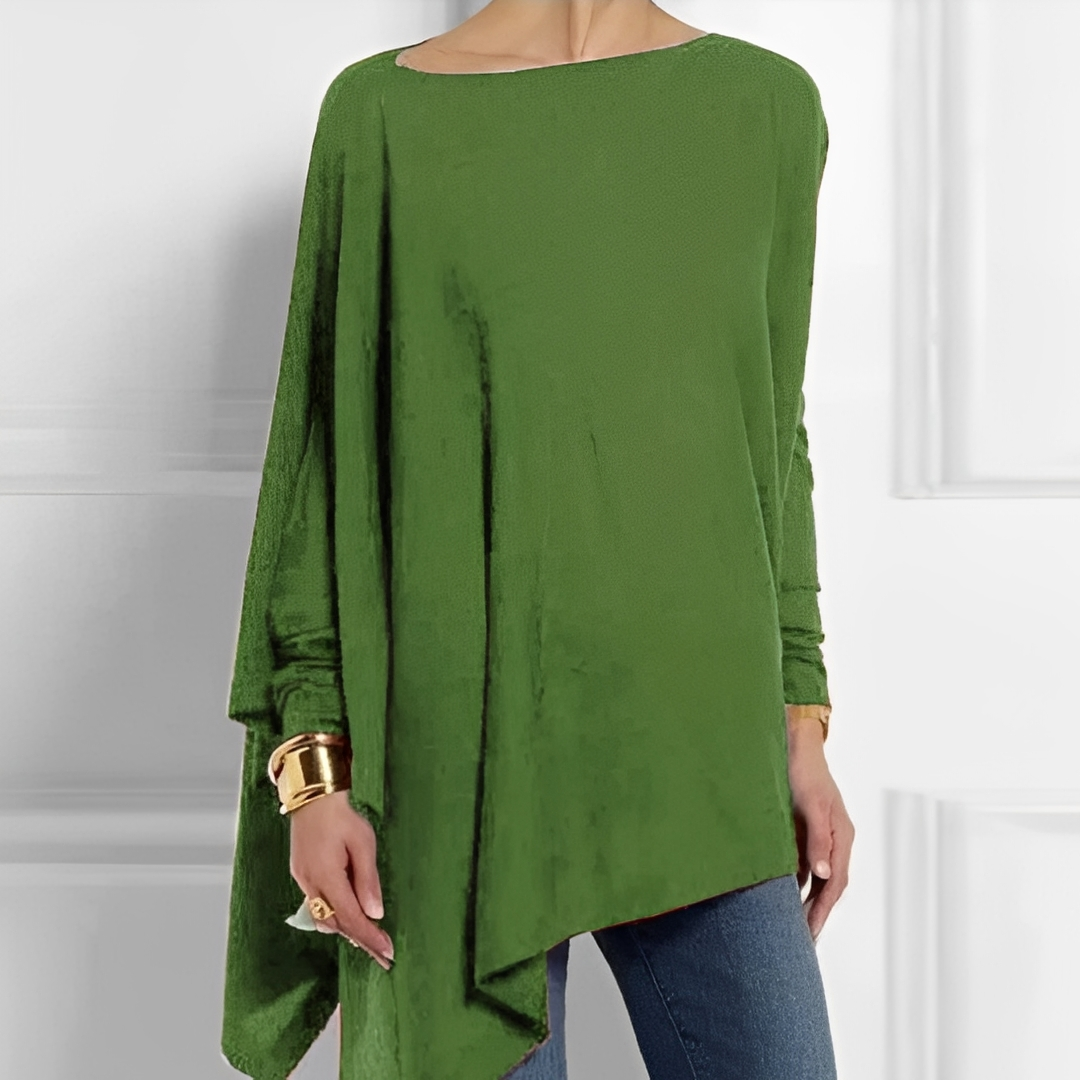 Women’s Oversized Asymmetric Poncho Jumper