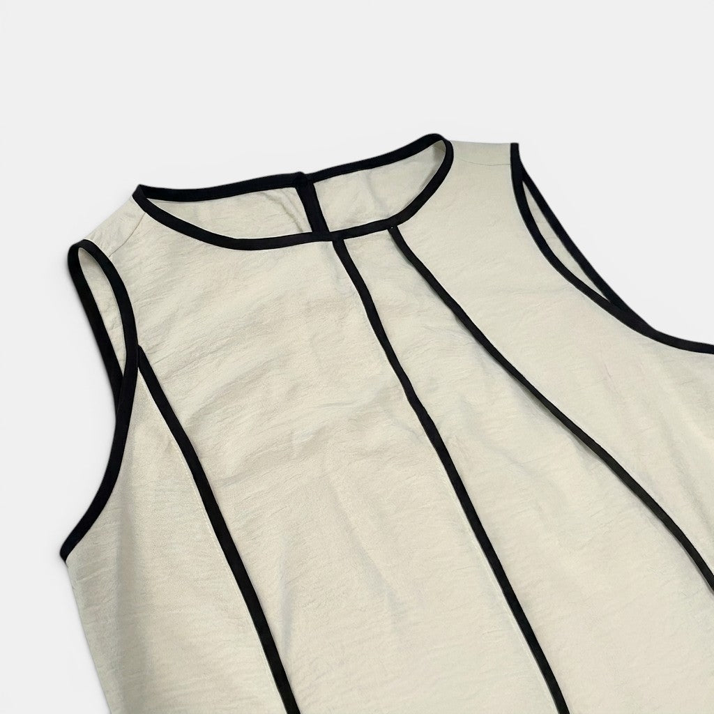 Tank Maxi Dress with Contrast Seam Piping