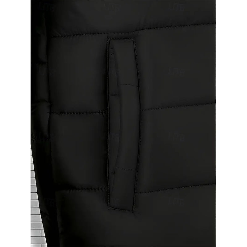 Veste matelassée bouffante pour femme | Manteau d’hiver à capuche