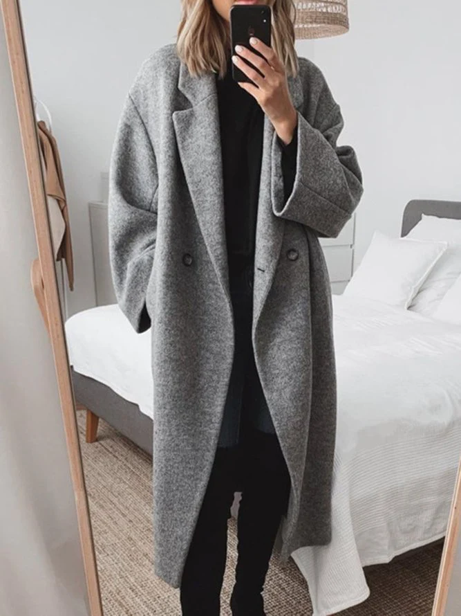 Women's Oversized Tailored Coat | Relaxed Longline Overcoat