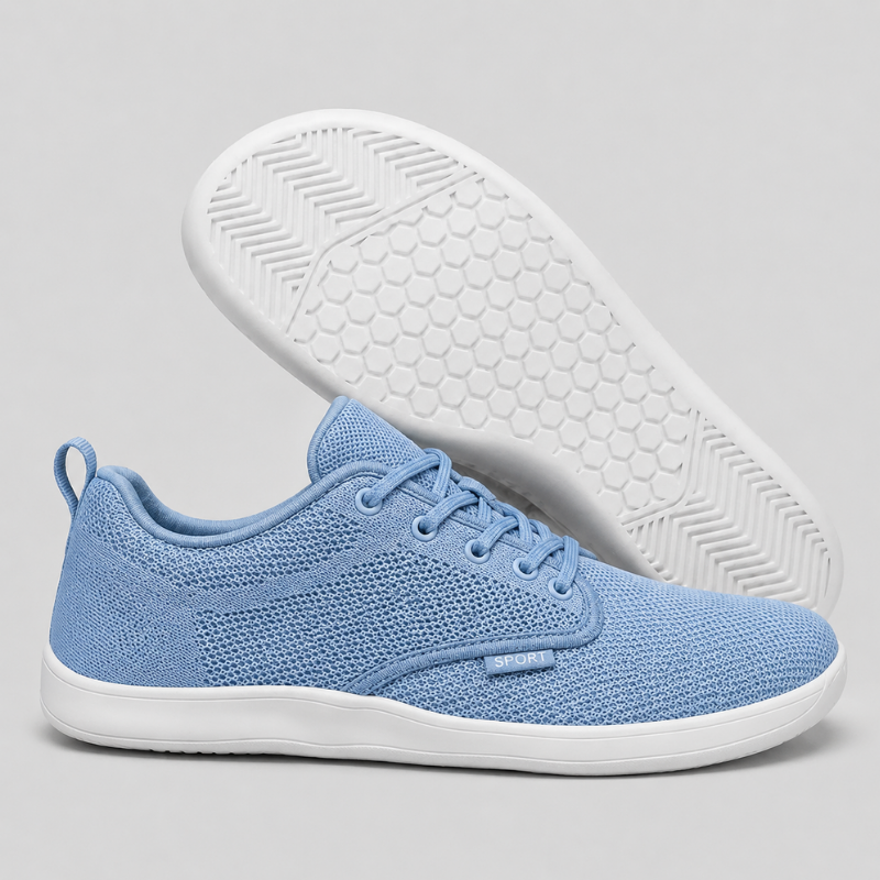 Men's Lightweight Mesh Lace-Up Trainers
